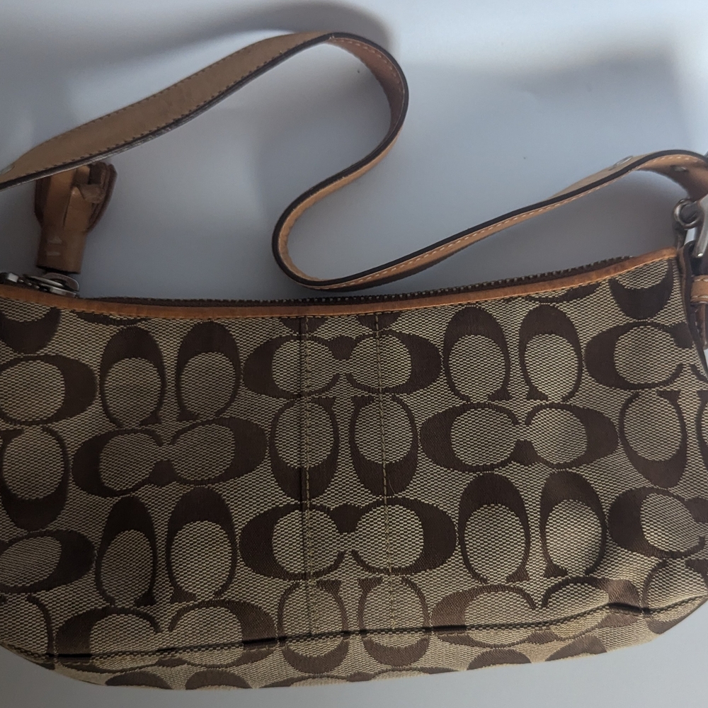 Coach Brown Signature Shoulder Bag